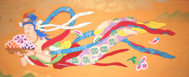 飛天尊（天井画）